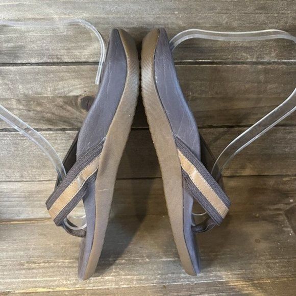 Womens Orthoheel Brown Comfort Arch Support Flip Flops Sandals Size 7 M GUC‎ - Picture 4 of 6